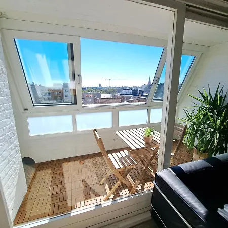 Penthouse Centrum Met Binnen- En Buitenterras En Gratis Garagebox Apartman *